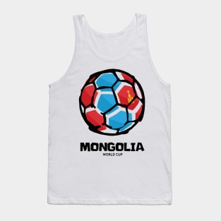 Mongolia Football Country Flag Tank Top